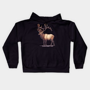 Pixel Elk Kids Hoodie